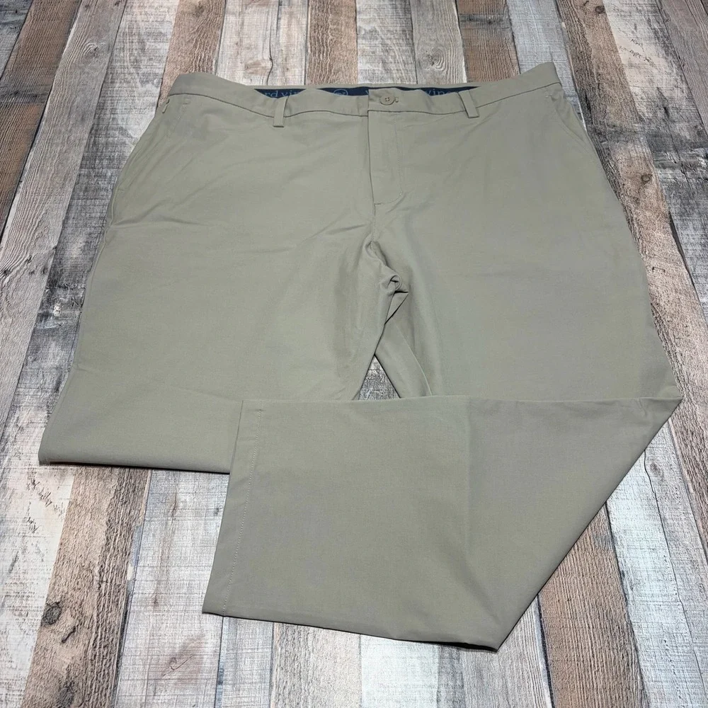 Vineyard Vines On The Go Pant Mens 40x26 Khaki Slim Stretch Performance Chino